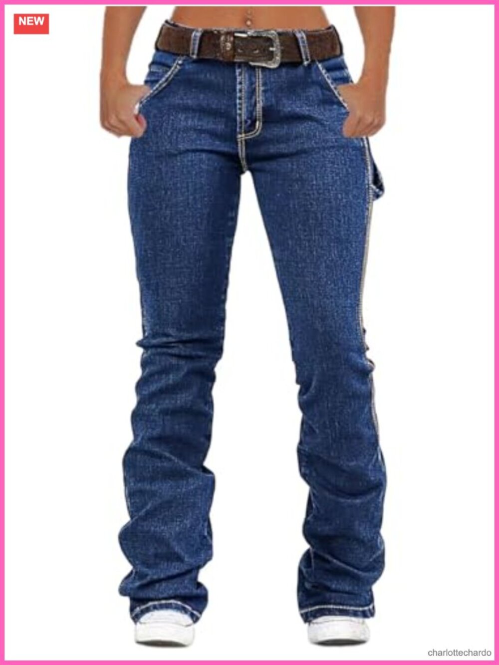 Low Rise Boot Cut Butt Lifting Stretch Denim Jeans
